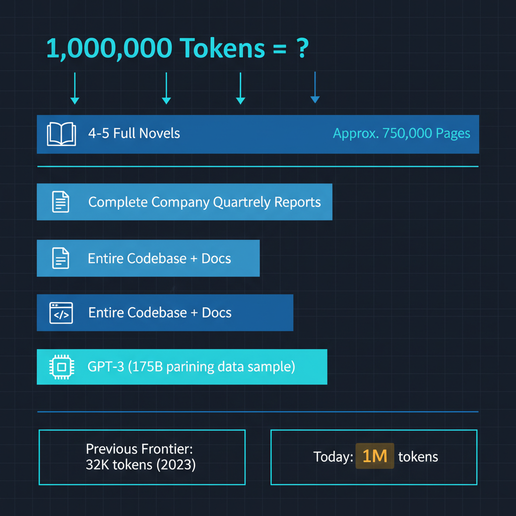 One million token context window: what fits inside
