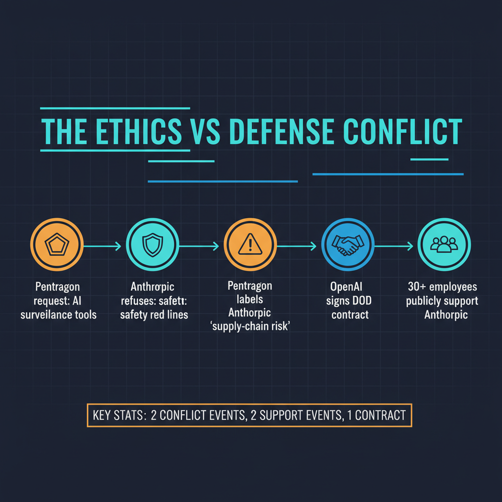 Timeline of Pentagon AI ethics battle: key events March 2026