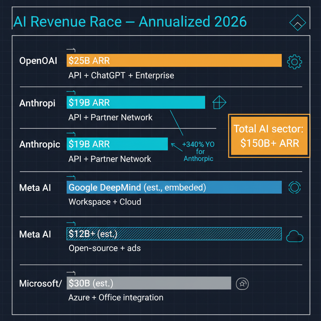 The AI Revenue Race: OpenAI at $25B, Anthropic at $19B — Who Wins? | Dr ...