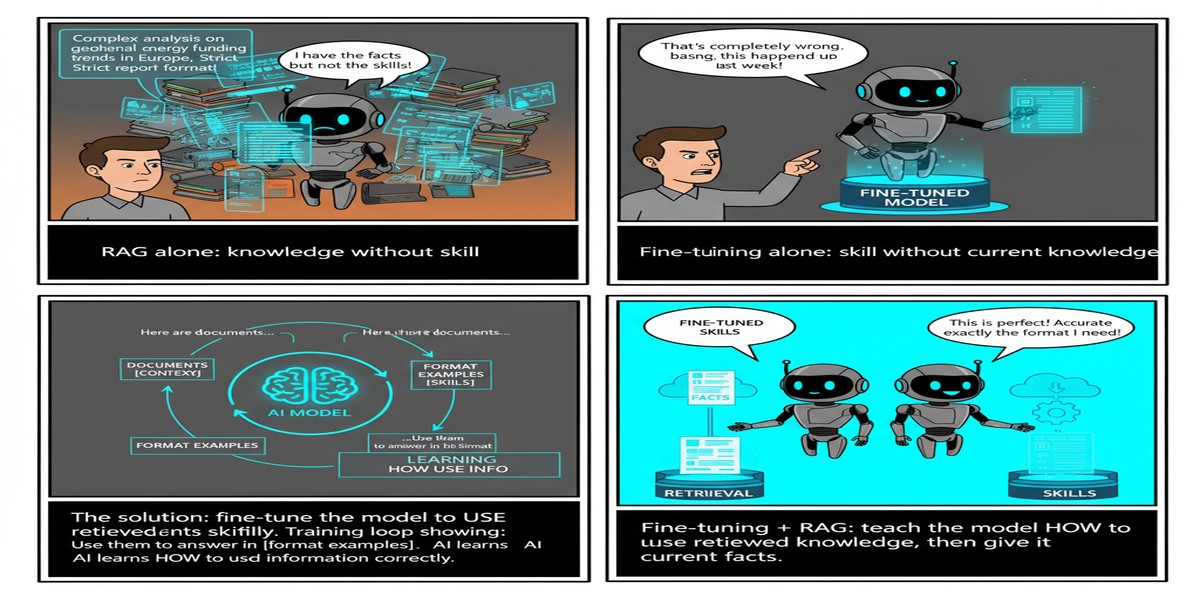 Finetuning Rag New Skills - Educational Comic