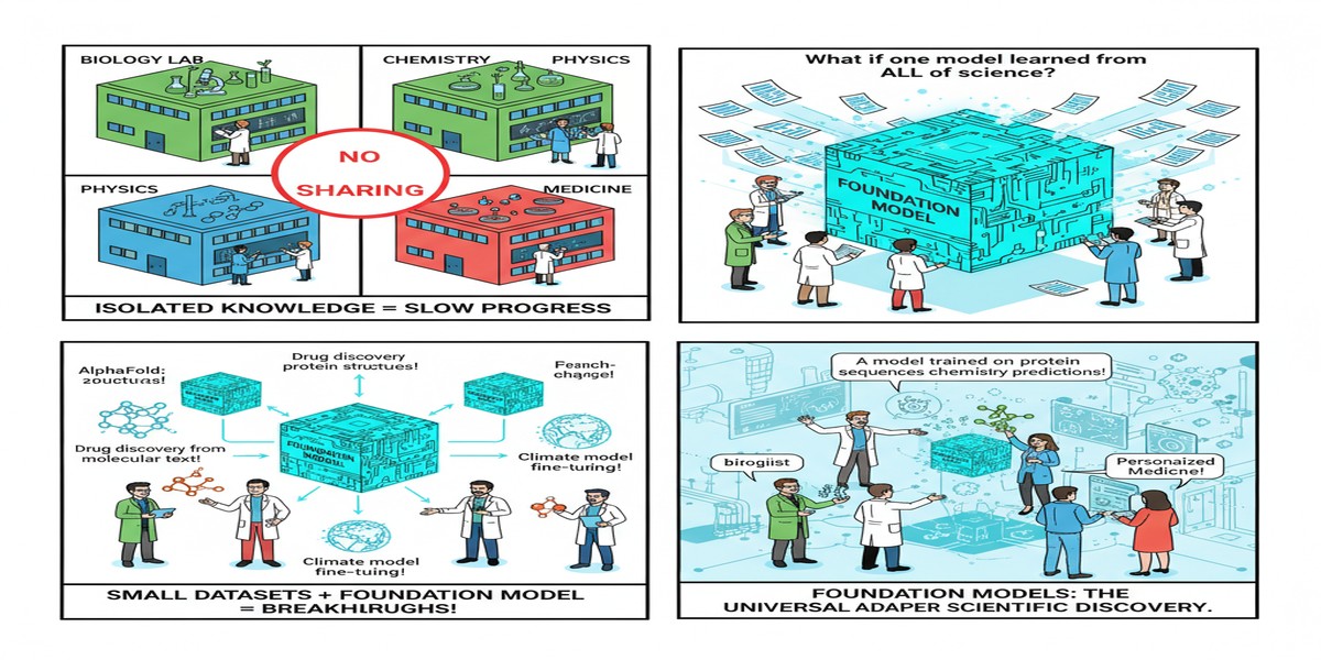 Foundation Models Science Growth - Educational Comic