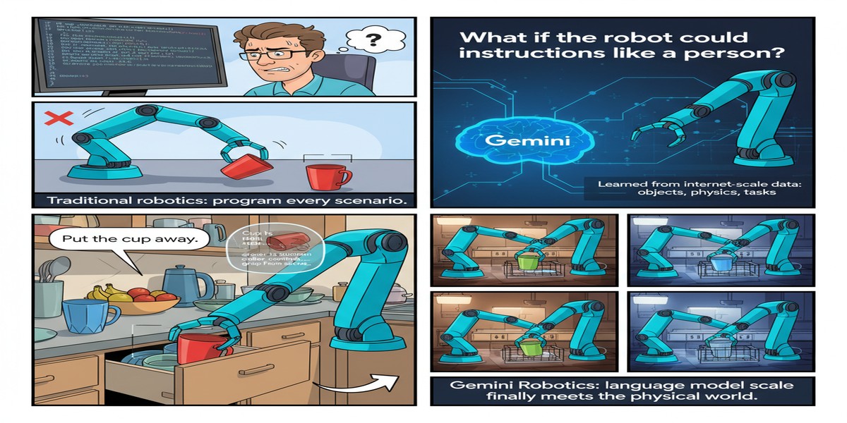 Gemini Robotics Foundation Model - Educational Comic