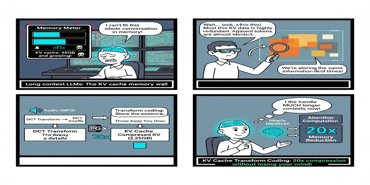 Kv Cache Transform Coding - Educational Comic