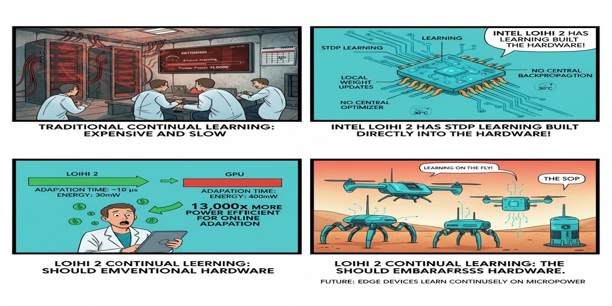 Loihi2 Continual Learning - Educational Comic