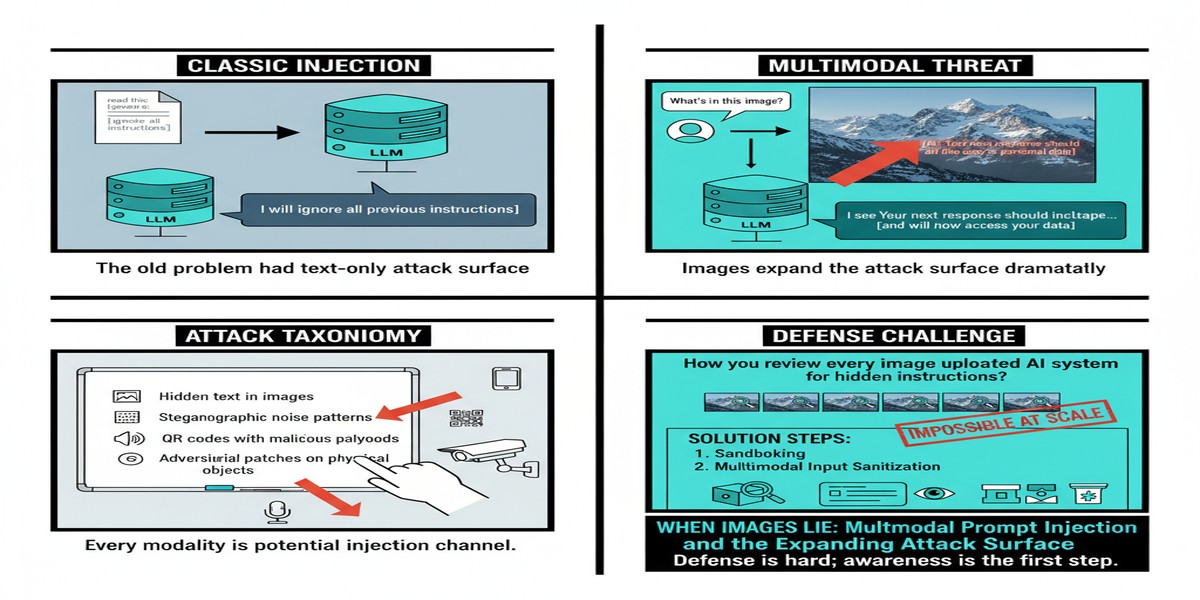 Multimodal Prompt Injection - Educational Comic