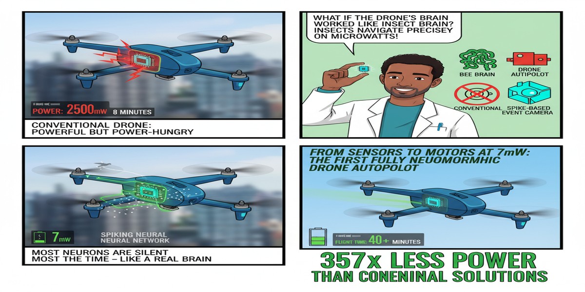 Neuromorphic Drone Autopilot - Educational Comic