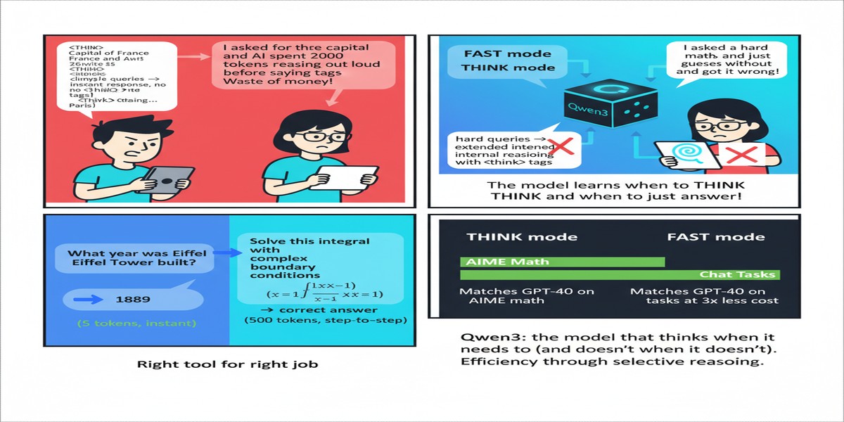 Qwen3 Thinking Model - Educational Comic