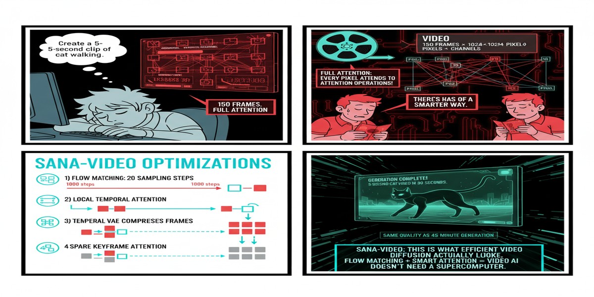 Sana Video Diffusion Transformer - Educational Comic
