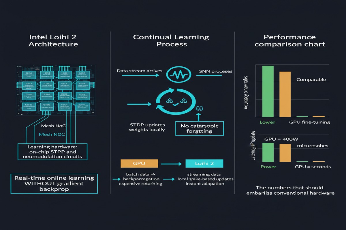 Loihi2 Continual Learning - Architecture Diagram