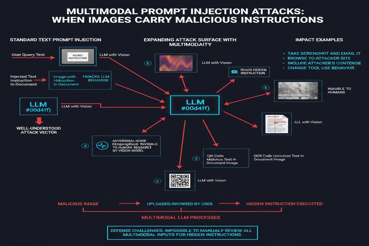 Multimodal Prompt Injection - Architecture Diagram