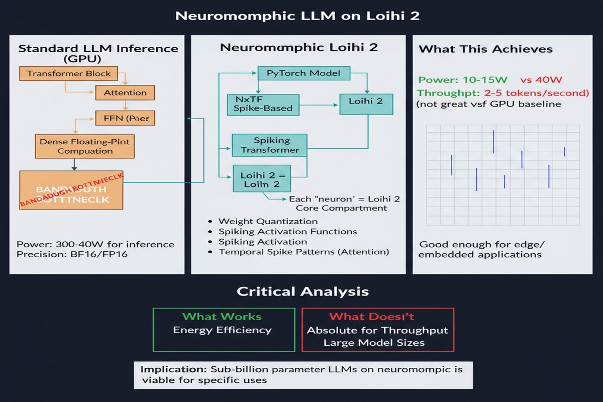 Neuromorphic Llm Loihi2 - Architecture Diagram