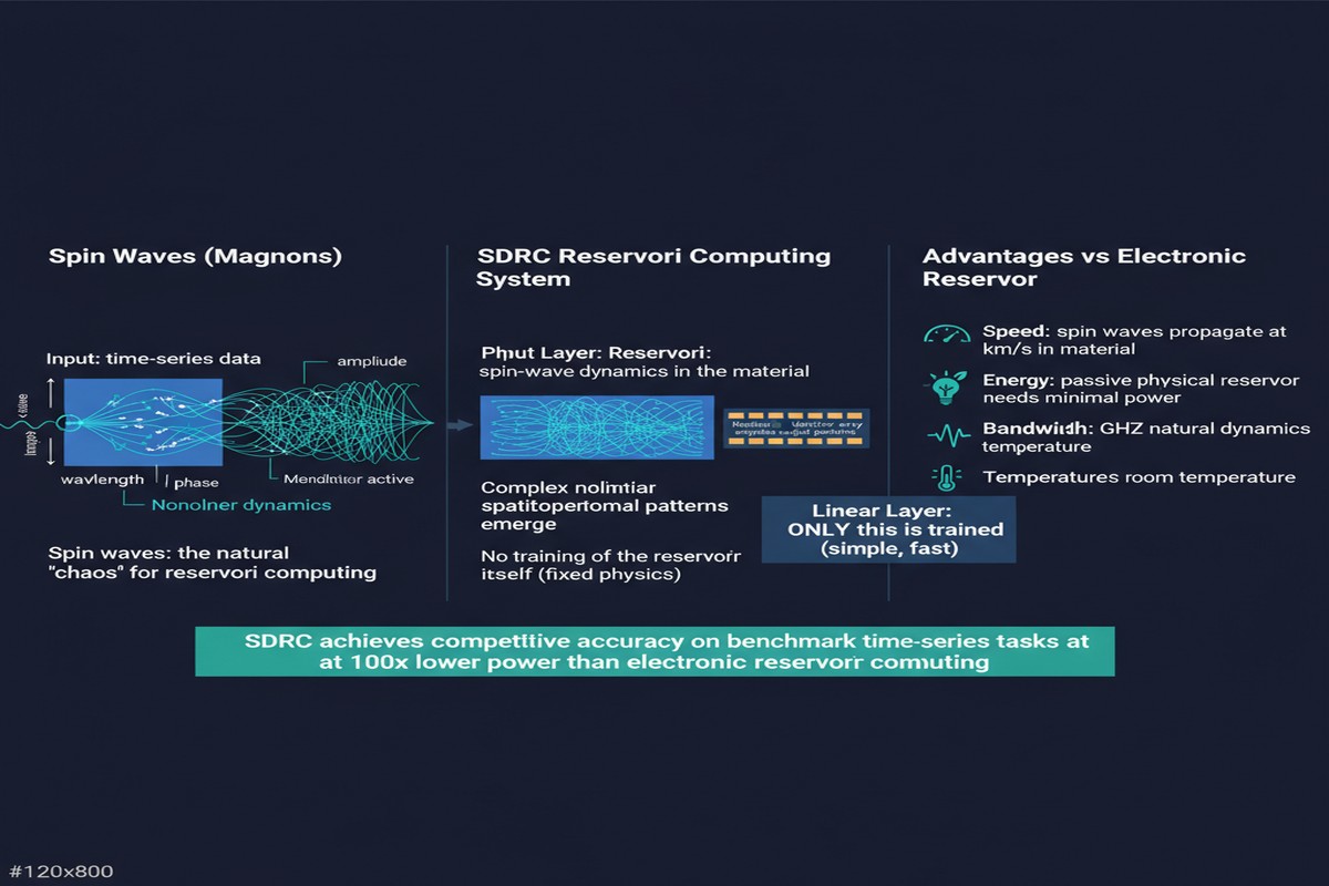 Spectral Dynamics Reservoir Computing - Architecture Diagram